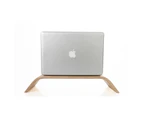 WIWU Wooden Monitor Stand Computer Desk Riser Holder-White Oak