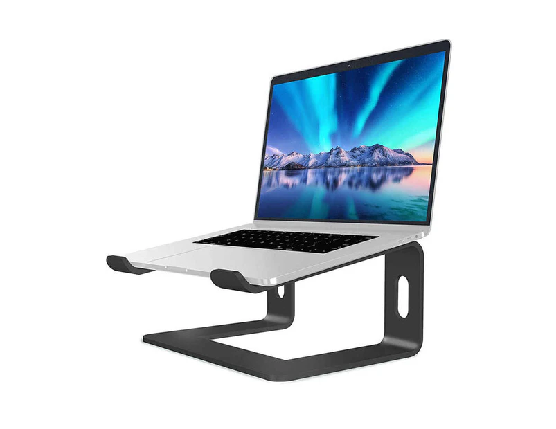 WIWU Laptop Desk Stand Metal Holder for 10 to 15.6 Inches Macbook Notebook-Black
