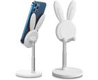 Bunny Phone Stand,Angle Height Adjustable Cell Phone Stand for Desk