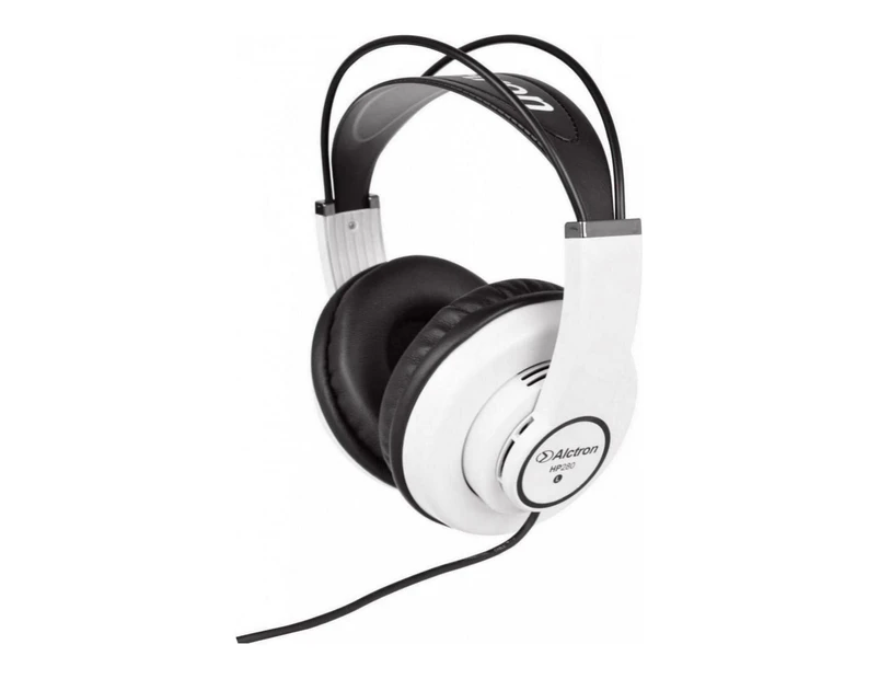 Alctron HP280 Professional Studio Monitoring Classroom Over-Ear Headphones - White