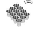 Shot Glass Set,12 Stainless Steel Shot Glasses,Camping Gifts
