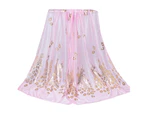 Chiffon Scarf Stylish Practical Beauty Girl Wrap Shawl for Daily Wear-Pink