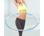 Weighted Hula Hoop for Exercise,Detachable Hoola Hoops, Stainless Steel Core with Thick Premium Foam, Hula Hoops(White)