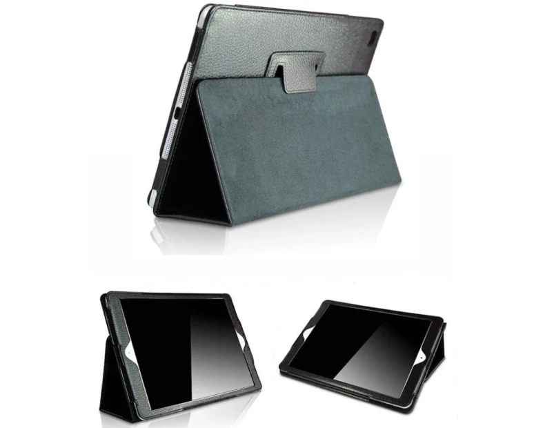 For Apple iPad 9th Gen Cover Smart Folio Leather Stand Case - Black