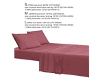 1 Set Bedding Sheet Wear Resistant Anti-fade Fabric Wrinkle Resistant Bed Sheet Pillowcase Set for Home-Pink - Pink