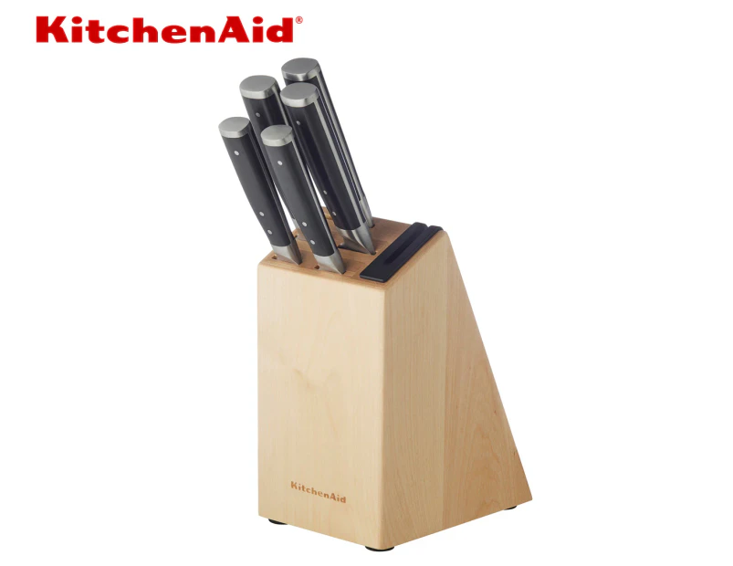KitchenAid 5-Piece Birchwood Knife Block Set