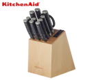 KitchenAid 12-Piece Birchwood Knife Block Set
