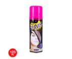 3PK Hair Spray Fluro Assorted Colours 125ml Non-Toxic Indoor/Outdoor Party Fun - Pink