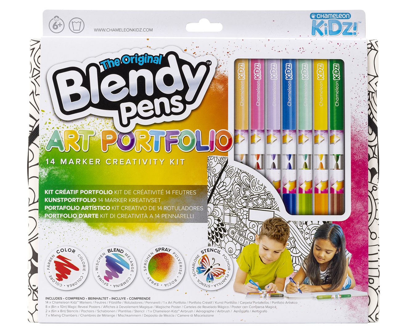 Blendy Pens: Color-blending art marker kit.