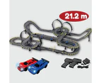 21.2 m Electric Track Racing Slot Sets Two Cars Controls Kids Vehicle Toys Gift