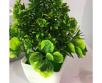 1Pcs Artificial Plants Odorless Colorfast Plastic Artificial Potted Plants for Home Decoration-Green