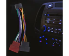 Wire Harness Long Lifespan Easy to Install Plastic Car Stereo Radio ISO Standard Connector for Car
