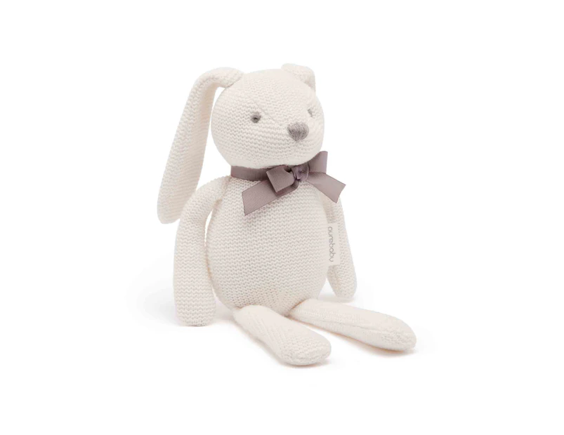 Knitted Bunny Toy White White