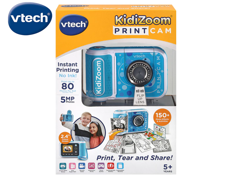  VTech KidiZoom PrintCam, Blue : Toys & Games