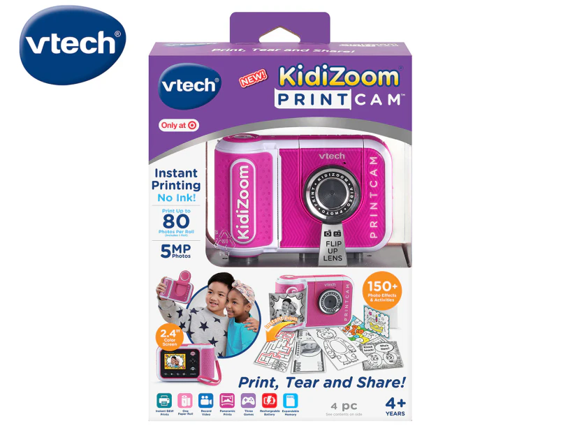 Vtech Kidizoom Print Cam Instant Printing No Ink 80 Photos Per Roll 1  Included