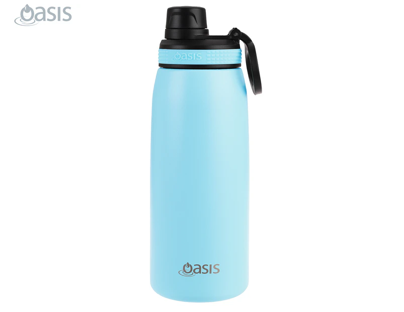 Oasis 780mL Double Walled Insulated Sports Bottle w/ Screw Cap - Island Blue