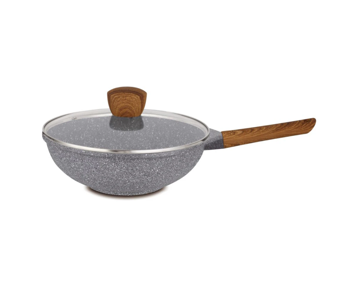 Hello Kitchen Non-stick Marble Wok 28cm/32cm