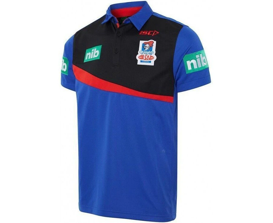 Newcastle Knights NRL Players ISC Polo Shirt Mens Sizes SMALL-LARGE ONLY! T7