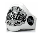 [Free Shipping]FAIRTEX-Genuine Leather The Champion Belt Chest Belly Guard - Blue