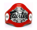 [Free Shipping]FAIRTEX-Genuine Leather The Champion Belt Chest Belly Guard - Black