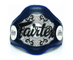 [Free Shipping]FAIRTEX-Genuine Leather The Champion Belt Chest Belly Guard - Black