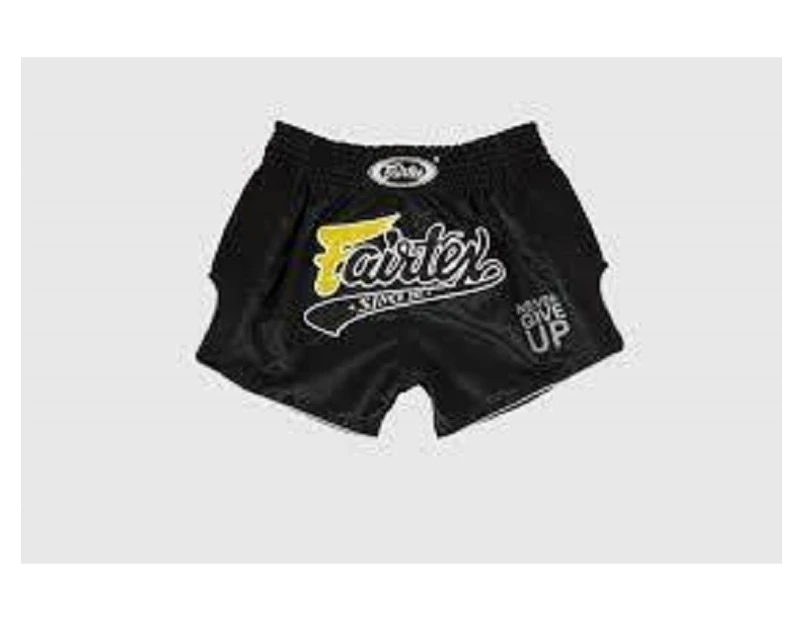 FAIRTEX-Black Slim Cut Muay Thai Boxing Shorts Pants (BS1708)