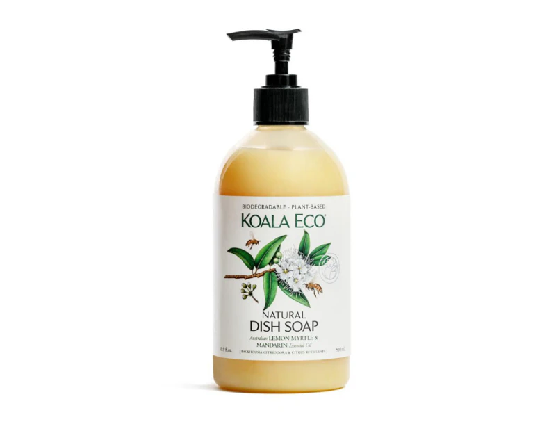 Koala Eco Natural & Biodegradable Dish Soap With Lemon Myrtle & Mandarin (Vegan)