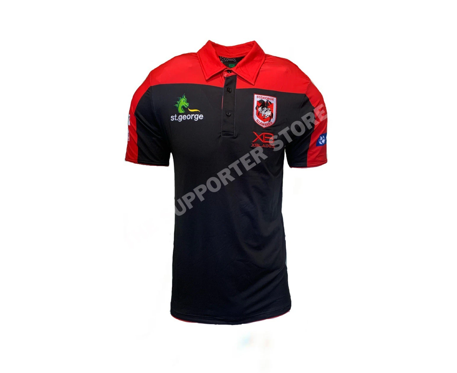 St George ILL Dragons NRL Players X Blades Players Polo Shirt Sizes S-5XL! T0