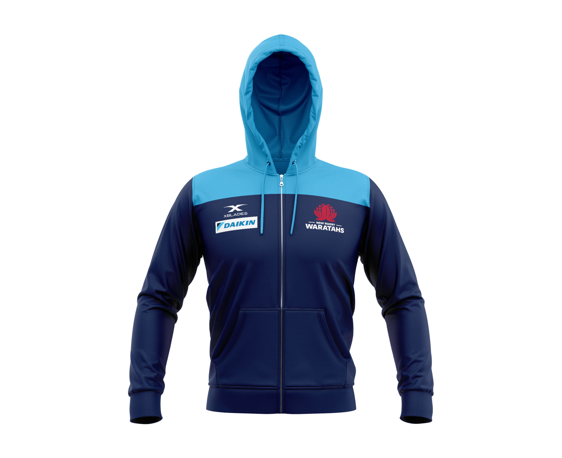 New South Wales Waratahs 2020 X Blades Players Zip Hoody Jacket Sizes S-5XL!