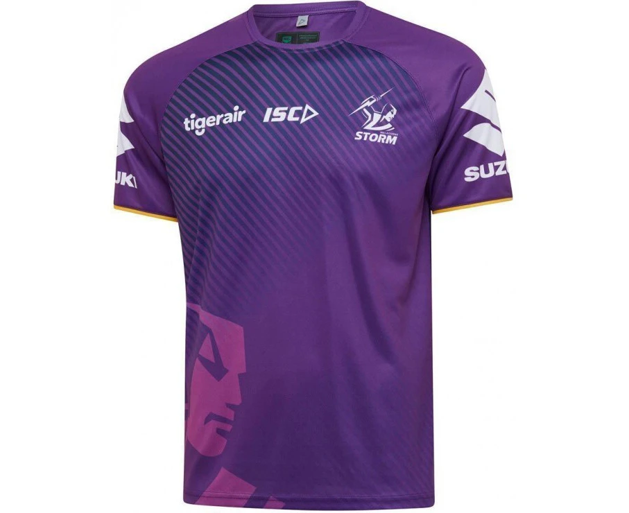 Melbourne Storm NRL 2020 Players ISC Purple Training Shirt Sizes S-5XL!