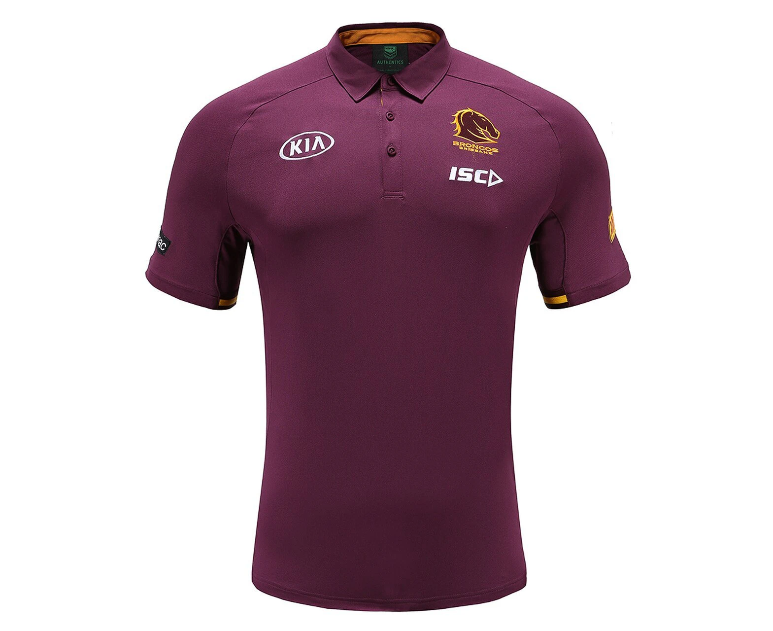 Brisbane Broncos NRL Mulberry Media Polo Ladies Sizes 8-18 T0!