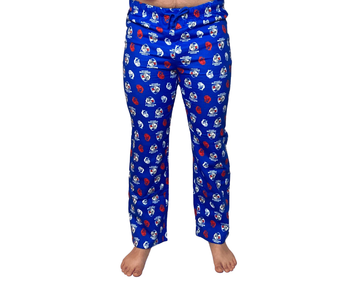 Western Bulldogs Mens Flannelette Sleep Pants