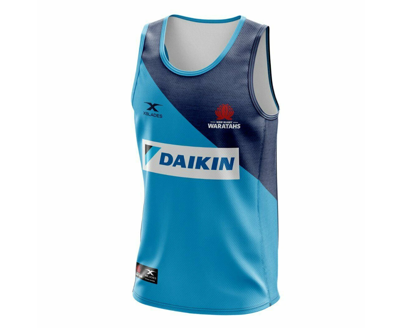 New South Wales Waratahs 2020 X Blades Muscle Singlet Shirt Sizes S-5XL