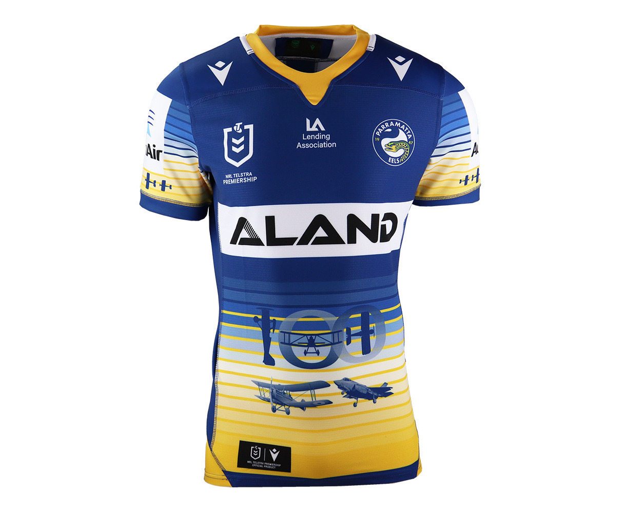 Buy Parramatta Eels NRL 2021 Macron ANZAC Jersey Sizes S-6XL