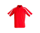 LEGEND Polyester Cotton Kids Polo Shirt - Red/White