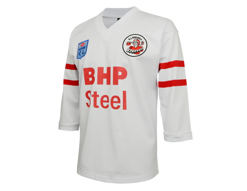 Illawarra Steelers 1987 ARL/NRL Vintage Retro White Away Jersey