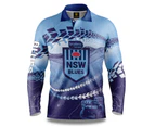 NSW Blues SOO NRL Trax Off-Road Camping Polo T Shirt Sizes S-5XL!