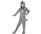 Zebra Child Costume Size: 10-12 Yrs