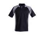 MASCOT Tri-colour Polyester Kids Polo Shirt - Black/Ash