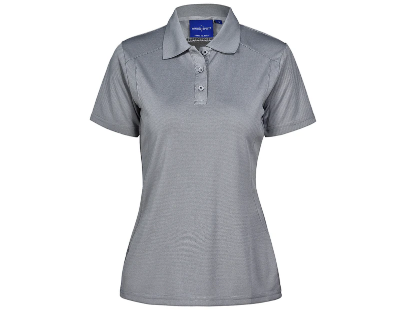 LUCKY BAMBOO Eco fabric Ladies Polo Shirt - Cool Grey