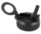 Oasis Sports Bottle Flip-Up Sipper Lid w/ Straw - Black