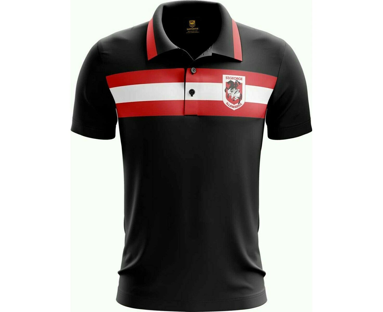 St George Illawarra Dragons NRL 2019 Advantage Polo Shirt Sizes S-5XL! W19