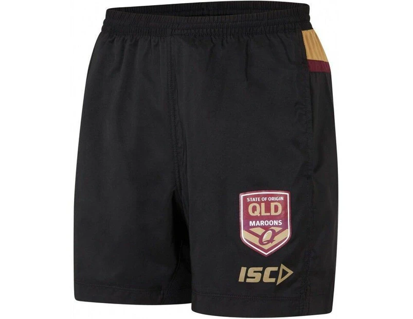 QLD Maroons Origin ISC Players Black Training Shorts Adults Sizes S-5XL! T8