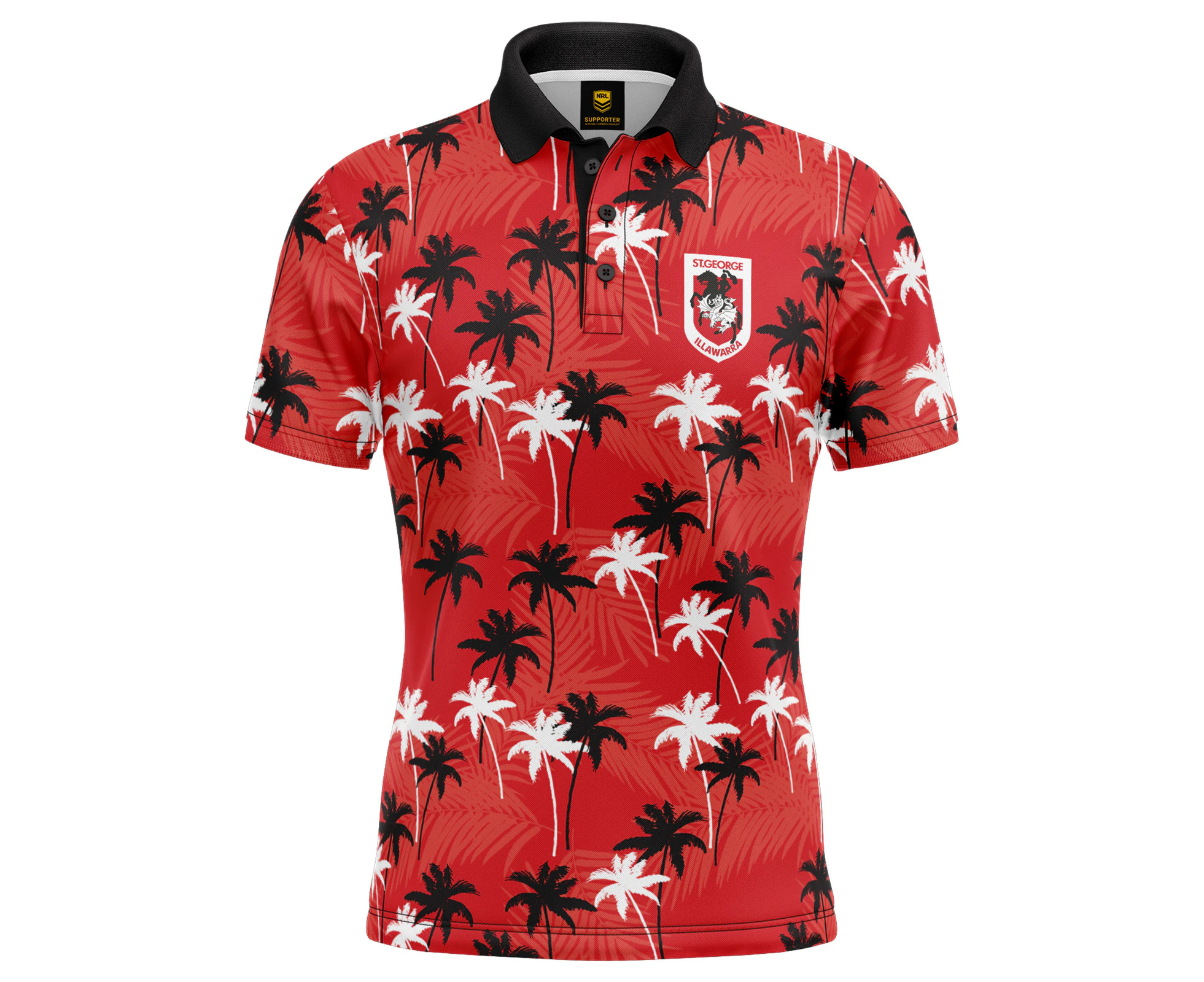 St George ILL Dragons NRL 'Par-Tee' Golf Polo T Shirt Sizes S-5XL!