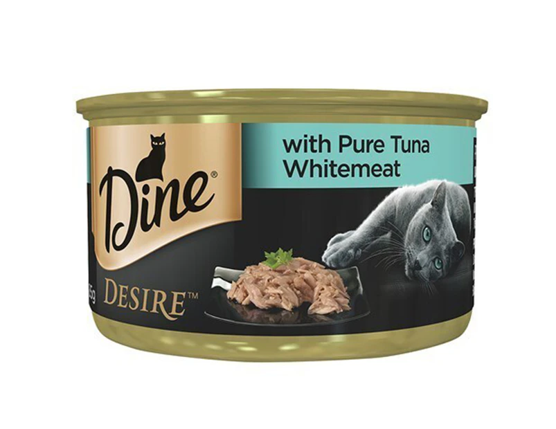 Dine Desire Cat Wet Food w/ Pure Tuna Whitemeat 6 x 85g