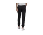 Adidas Women's 3 Stripes French Terry Activewear Jogger Pants Black/White - Black/White