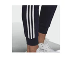 Adidas Women's 3 Stripe French Terry Core Jogger Pants Legend Ink/White - Legend Ink/White