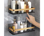 Water-proof Shower Caddy Space Saver Aluminum Bath Essentials Shower Shelf for Toilet-Upgrade Version - Upgrade Version