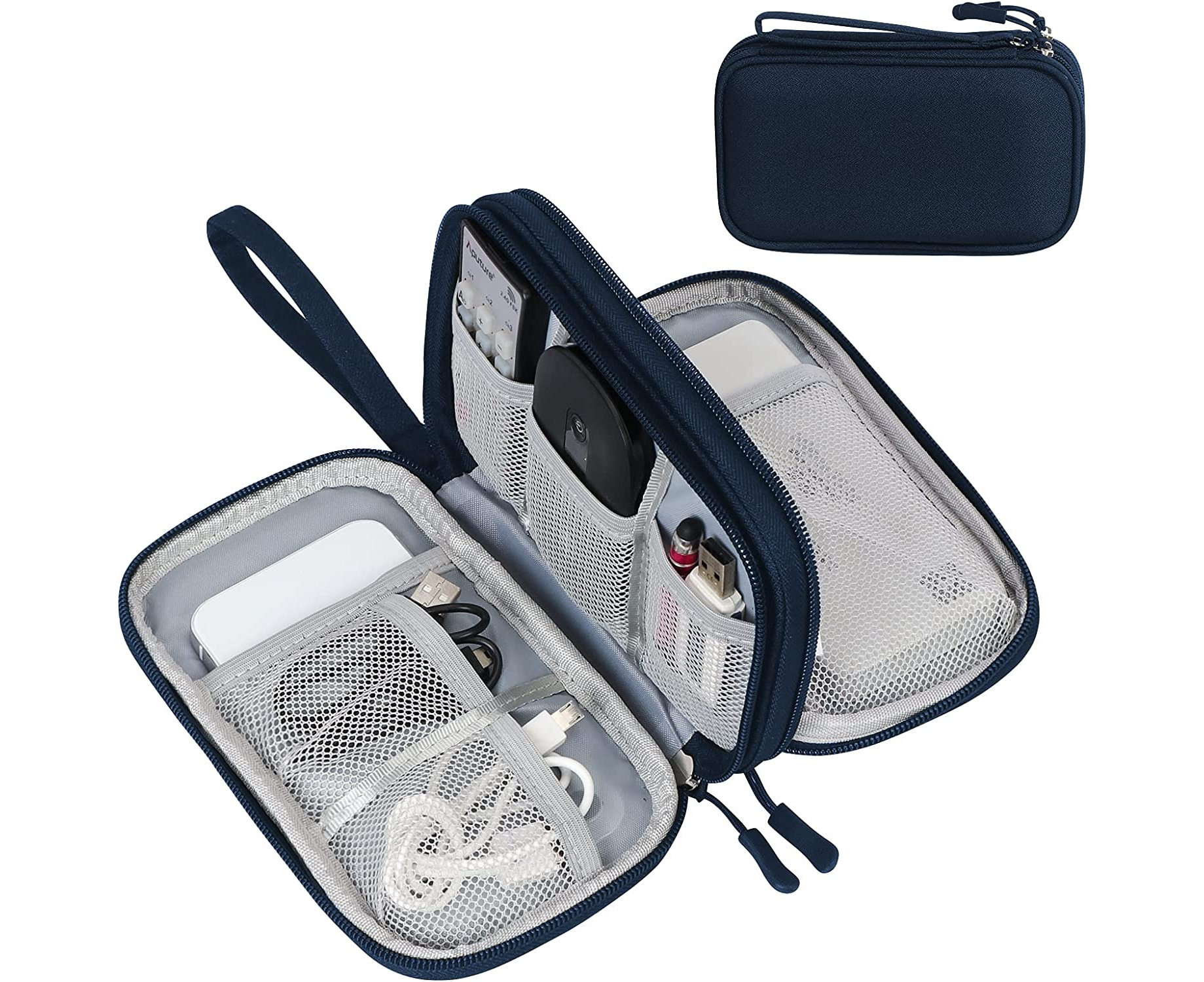 Cable Organizer Bag Computer Accessories Case Travel Accessory Organizer for Various USB Phone Charger and Cable 