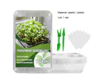1 Set Convenient Planting Nursery Pot Widely Use Plastic Transparent Reusable Plant Starting Tray for Garden